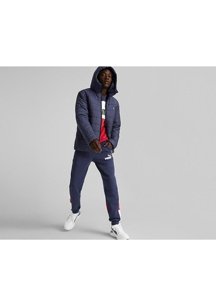 Ess Hooded Padded Jacket Peacoat Erkek Mont modelleri
