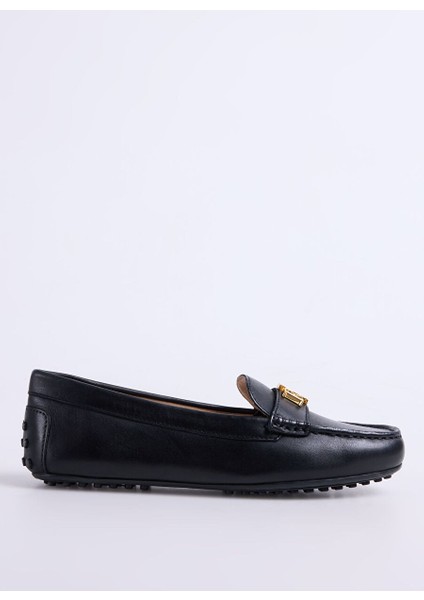 Siyah Kadın Deri Loafer 802925635001