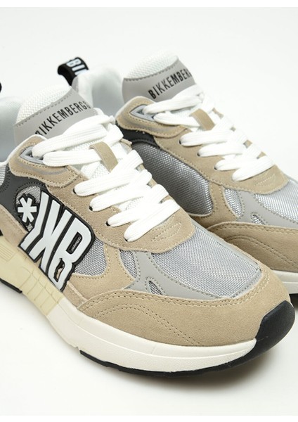 Gri-Beyaz Erkek Deri Sneaker 19125/CP