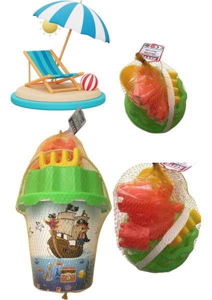 Beyaz Kum Kalıplı Kova ve Şekillendirici Seti, Deniz ve Sahil Eğlencesi Için fiyatları