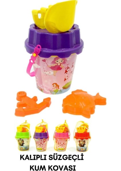Beyaz Kum Kalıplı Kova ve Şekillendirici Seti, Deniz ve Sahil Eğlencesi Için indirimleri