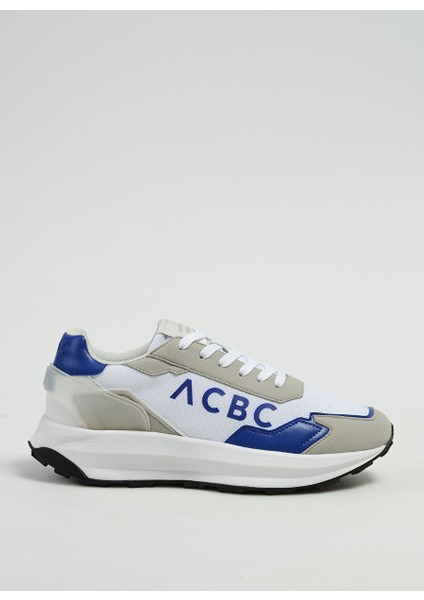 Beyaz-Mavi Erkek Sneaker Shacbrun