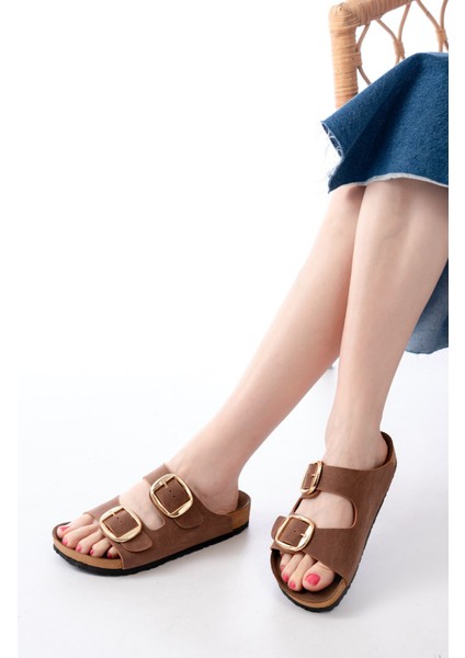 P-101 Taba Günlük Birkenstock Kadın Terlik