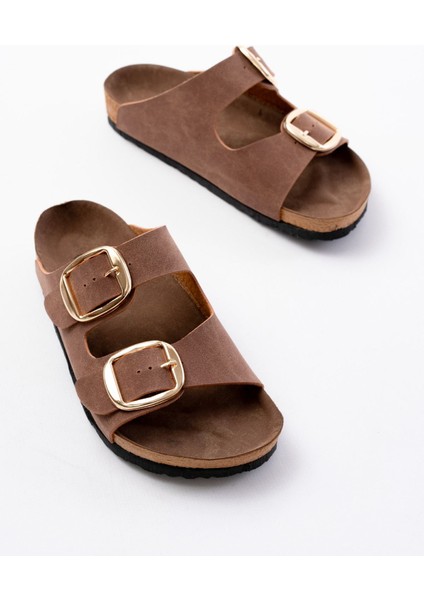 P-101 Taba Günlük Birkenstock Kadın Terlik modelleri