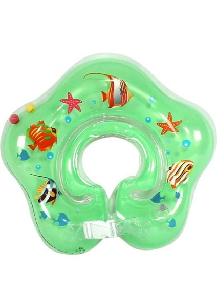 Çocuklar Için 37 cm Yeşil Emniyet Kilitli Havuz Boyun Simidi fiyatları