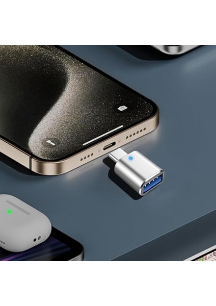 USB C - USB Adaptörü, USB Type C - USB 3.0 Adaptörü, LED Göstergeli, Dizüstü Bilgisayar, Monitör ve Diğer Type C Cihazlarla Uyumlu fiyatları