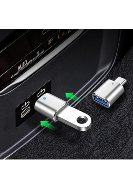 USB C - USB Adaptörü, USB Type C - USB 3.0 Adaptörü, LED Göstergeli, Dizüstü Bilgisayar, Monitör ve Diğer Type C Cihazlarla Uyumlu modelleri