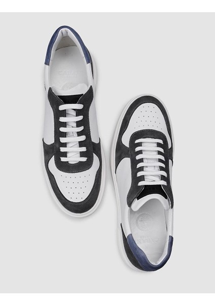 Beyaz-Gri Erkek Sneaker 123974H
