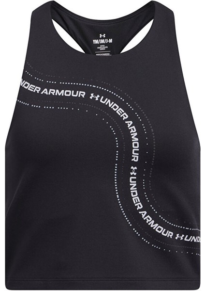 Siyah Kız Çocuk Atlet 1390079-001-G Motion Branded Crop T