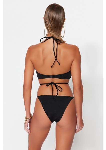 Shopeonly Siyah Straplez Bağlamalı Bikini Takımı indirimleri
