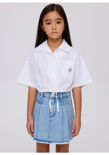 Bg Store Kız Çocuk Beyaz Gömlek fiyatları