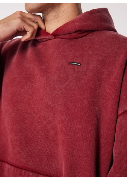 Bordo Erkek Yuvarlak Normal Düz Sweatshirt 1386485-625 Ua Icon Hwt Flc Os Hdy fırsatları