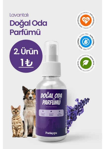 Kedi Kumu ve Tuvaleti Koku Giderici Doğal Oda Parfümü 120 ml Alkol İçermez