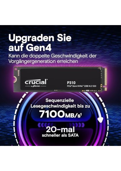 P310 1tb Pcıe Gen4 Nvme M.2 SSD CT1000P310SSD8 (7100-6000 Mbs) fiyatları