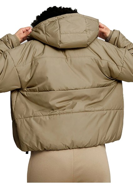 62169267 Classics Padded Jacket Krem Kadın Kapüşon Yaka Regular Fit Mont fiyatları