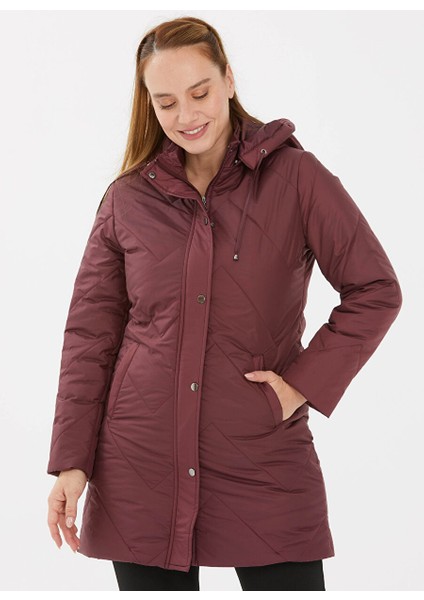 Bordo Kadın Mont 22KSL6008