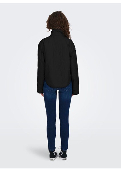 Siyah Kadın Mont Onlsaga Quılted Short Jacket cc Otw fırsatları