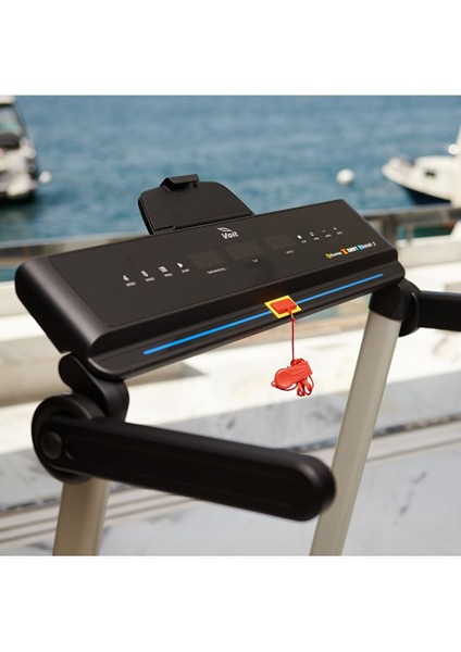 Novafit Koşu Bandı Bluetooth Uygulamalı Hoparlörlü LED Ekran Katlanabilir 46CM Geniş Bant Gri