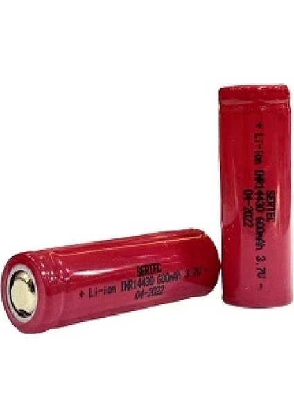 3.7V Li-Ion 14430 - 600 Mah 1c Şarjlı Pil