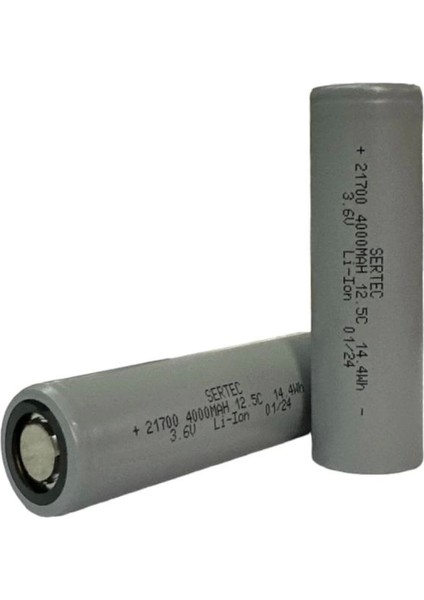 INR21700 3.7V 4000 Mah 12.5c Li-Ion Şarjlı Pil