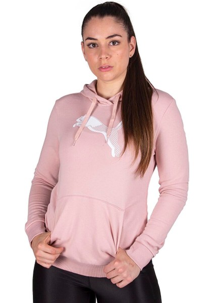 Lila Kadın Kapüşon Normal Düz Sweatshirt 67000947 Puma Power Graphic Hoodie