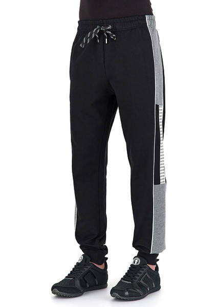 Bağlamalı Bel Slim Fit Siyah Erkek Eşofman Altı C 1 269 00 M 4444