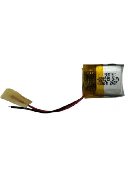 601515 3.7V 80MAH Li-Polymer Pil DEVRELI/1.5A