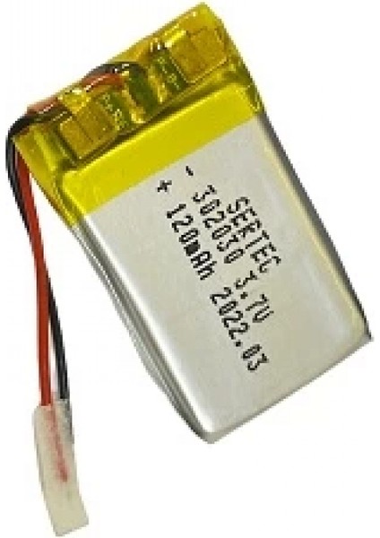 302030 3.7V 120 Mah Li-Polymer Pil DEVRELI/1.5A