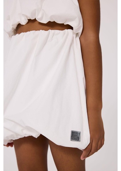Bg Store Kız Çocuk Beyaz Etek