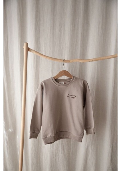 Kız Erkek Bebek Çocuk Unisex %100 Pamuk Nakışlı Sweatshirt fiyatları