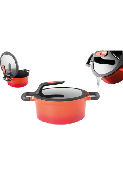 Gem Stay Cool Derin Tencere Turuncu 24CM