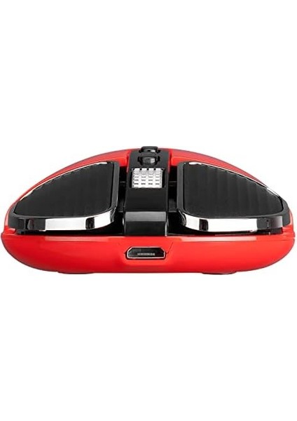 SM-619 1600DPI Süper Sessiz Metalik Kırmızı Şarj Edilebilir Premium Kablosuz Mouse fiyatları