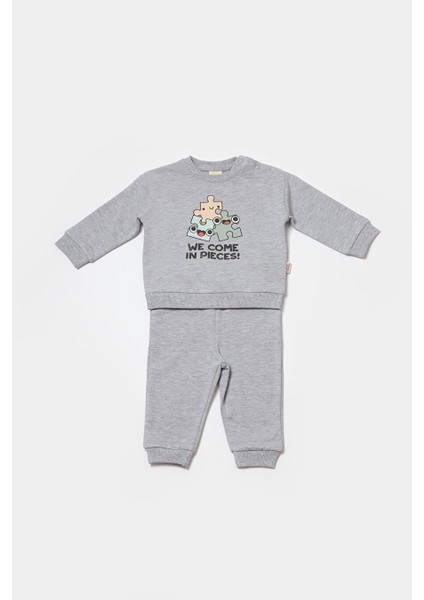 Bebek Uzun Kollu Tişört ve Pantolon Takımı, %100 Organik Pamuk, Bebek ve Yenidoğan Serisi - CSY8024 fiyatları