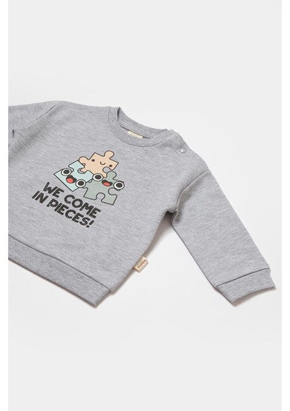 Bebek Uzun Kollu Tişört ve Pantolon Takımı, %100 Organik Pamuk, Bebek ve Yenidoğan Serisi - CSY8024 modelleri