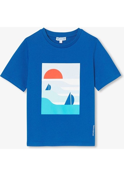 Erkek Çocuk Manzara Baskılı T-Shirt