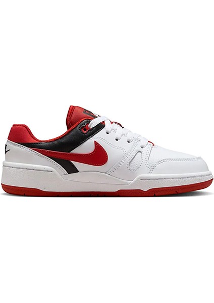 Beyaz - Kırmızı Erkek Çocuk Yürüyüş Ayakkabısı FV5929-100-NIKE Full Force Lo (Gs)