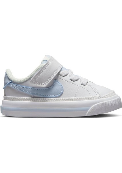 Beyaz - Mavi Bebek Yürüyüş Ayakkabısı DA5382-129-NIKE Court Legacy (Tdv)