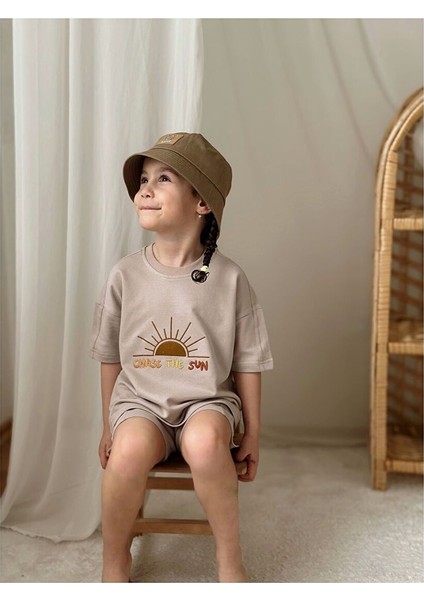 %100 Pamuk Yazlık Unisex Çocuk Alt Üst Takım fiyatları