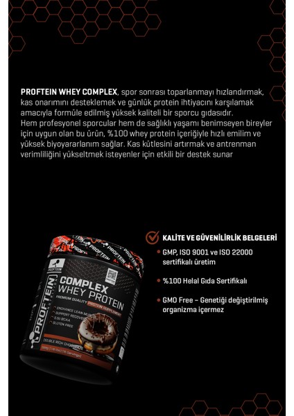 Whey Complex Protein 500 gr 15 Servis Çikolata Aromalı modelleri