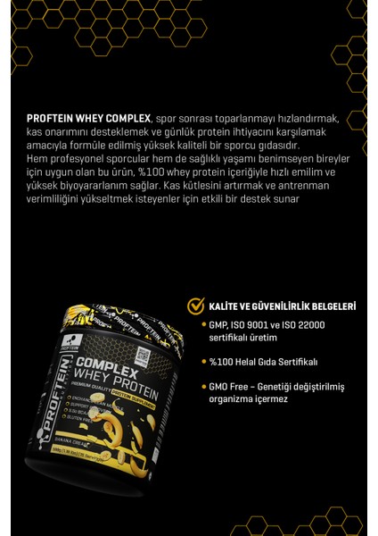 Whey Complex Protein 500G 15 Servis Muz Aromalı fiyatları