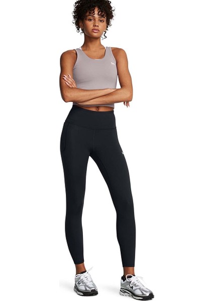 Siyah Kadın Dar Düz Tayt 1388647-001 Motion Ankle Leg Emea fırsatları
