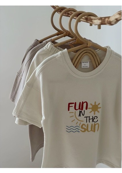 %100 Pamuk Yazlık Unisex Çocuk Alt Üst Takım indirimleri