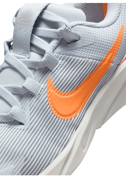 Gri - Turuncu Kız Çocuk Yürüyüş Ayakkabısı DX7614-008-NIKE Star Runner 4 Nn (P modelleri
