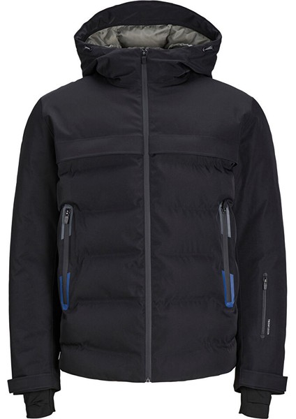 Jcotarwın Puffer Kapüşonlu Siyah Erkek Mont 12225287