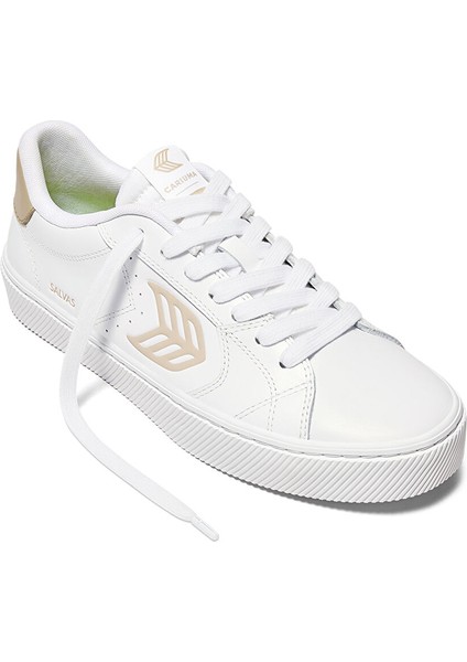 411301W1KW-SALVAS Leather Sneaker Beyaz Deri Kadın Lifestyle Ayakkabı fiyatları