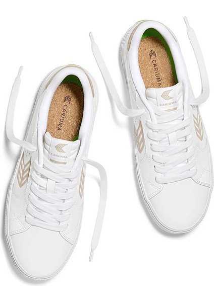 411301W1KW-SALVAS Leather Sneaker Beyaz Deri Kadın Lifestyle Ayakkabı fırsatları