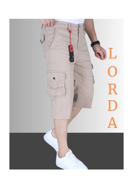 Erkek Bermuda Şort Uzun Kapri Kargo Cep Kargo Cepli Bermuda Uzun Kapri Diz Altı Likralı fiyatları