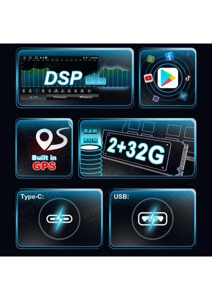 3in1 Ai Box Youtube,netflix,gps,hareket Halinde Video Izleme