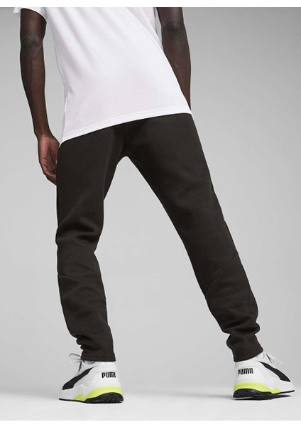 Siyah Erkek Çocuk Düz Sweatpant 68180401-EVOSTRIPE Pants Dk