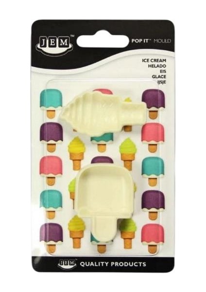 Şeker Hamuru Kalıbı Dondurma Plastik Kesme Set 2 Li fiyatları